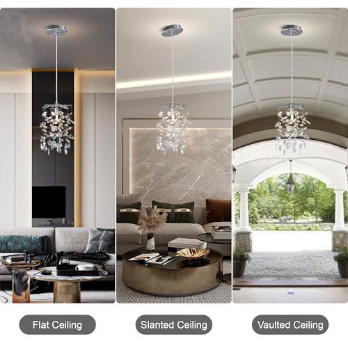 8.3" Crystal Pendant Light for Kitchen Island
