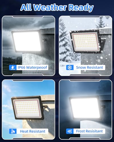 60W LED Flood Light Outdoor (2 Count)