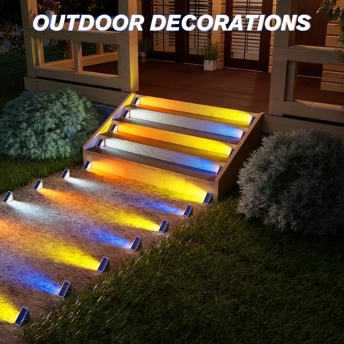 Solar Stair Lights 8 Pack (8 Count)