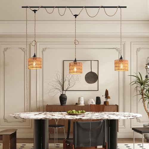 3 Light Hanging Light with Plug in Cord