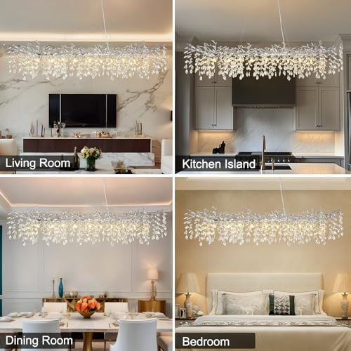 71" Silver Tree Branch Chandelier