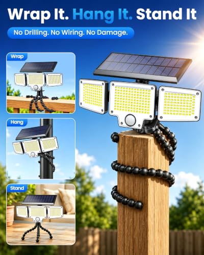 Solar Flood Lights with Motion Sensor