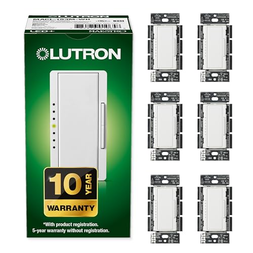 Maestro LED+ Dimmer Switch for Dimmable LED (6 Count)