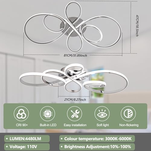 66W Modern LED Ceiling Light