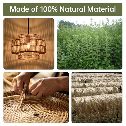 12.4" Rattan Pendant Light for Kitchen Island