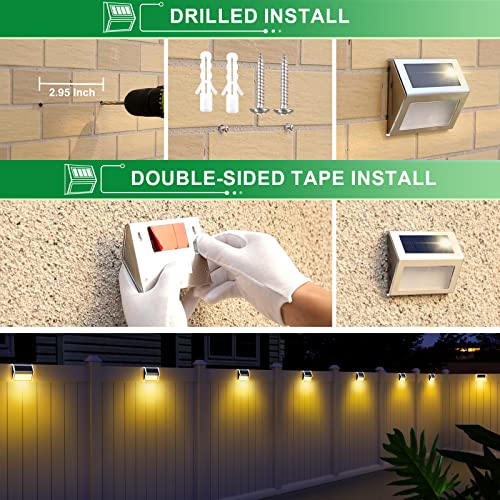 Solar Deck Lights Perfect for Fence (8 Count)