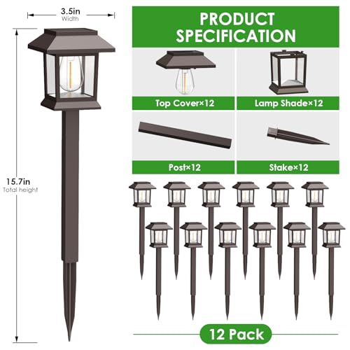 Solar Outdoor Lights (12 Count)