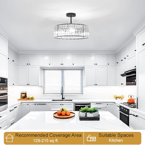Modern Crystal Ceiling Light Fixture