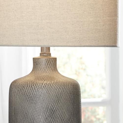 Linus 24.5" Ceramic Bedside Table Lamp
