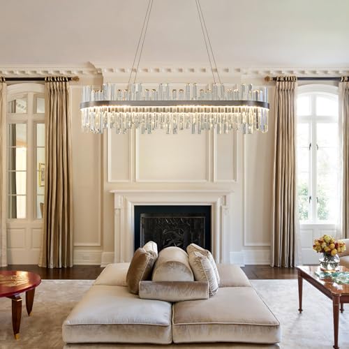 Nickel Led Modern Crystal Chandelier