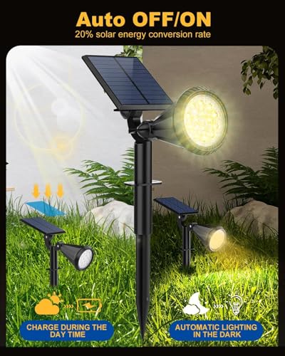 Solar Spot Lights Outdoor (10 Count)