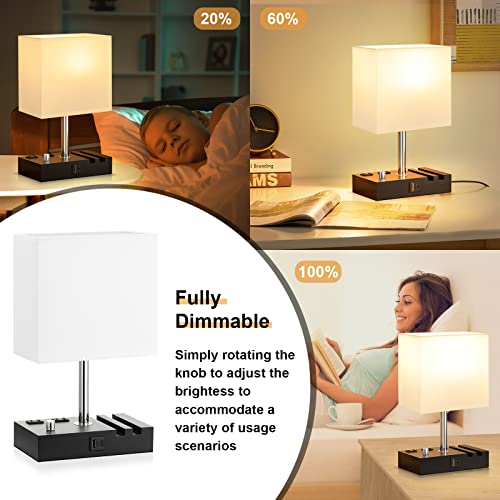 White Bedside Table Lamps Set of 2 (2 Count)