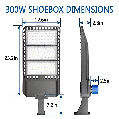 300W LED Parking Lot Light (2 Count)