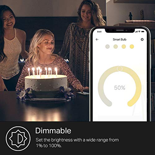Light Bulbs that works with Alexa and Google Home (4 Count)