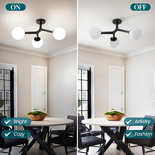 Semi Flush Mount Ceiling Light Fixture 3
