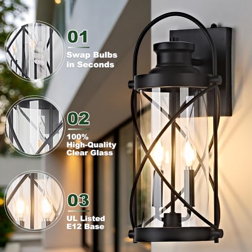 20inch Large Dusk to Dawn Outdoor Wall Lights Fixtures