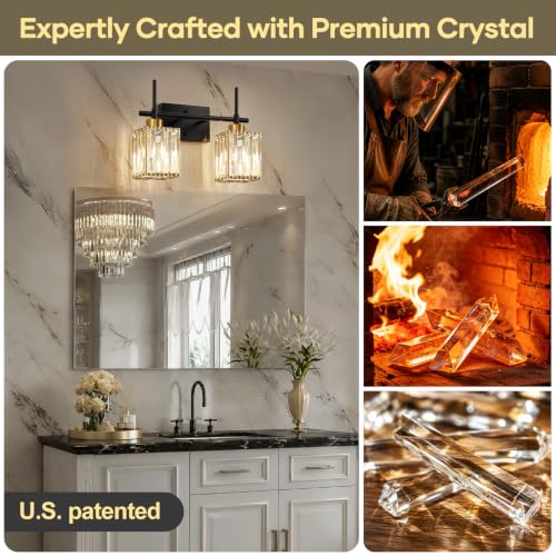 Modern Crystal Bathroom Vanity Light 2