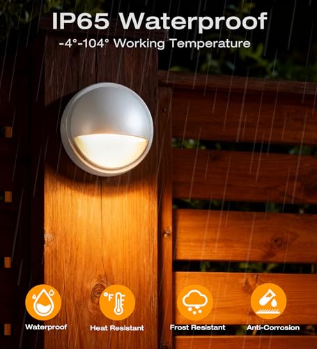 12 Pack] 3CCT Low Voltage LED Deck Lights Outdoor (12 Count)