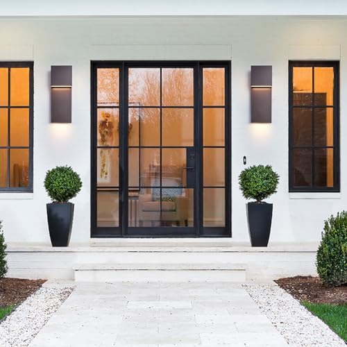 Outdoor Wall Lights Modern Exterior Lighting Fixtures (2 Count)