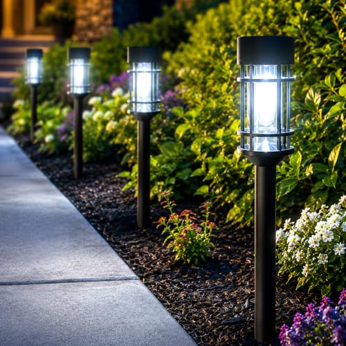 12 Pack Solar Lights Outdoor Pathway (12 Count)