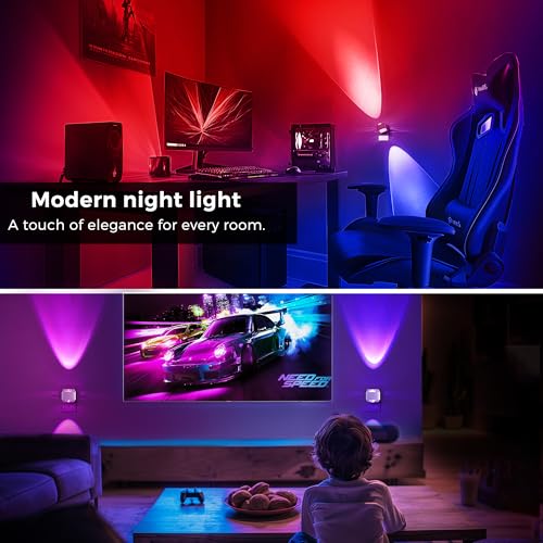 Night Light Color Changing Night Lights Plug into Wall RGB (2 Count)
