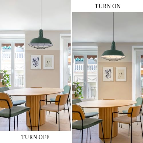 Green Farmhouse Pendant Lights Kitchen Island 1 Pack