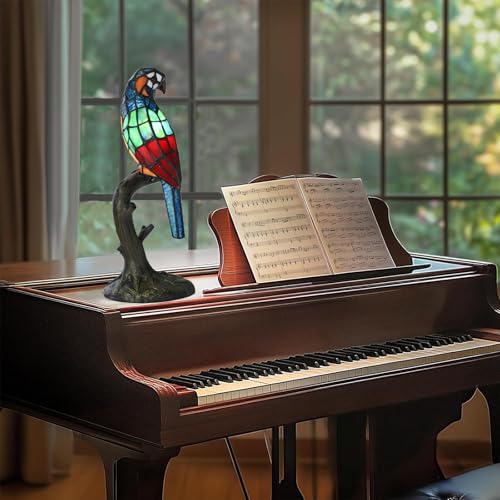 A0024 Tiffany Style Parrot Table Lamp