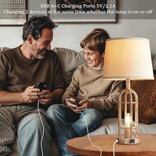 Table Lamps for Living Room End Table Set of 2 (2 Count)