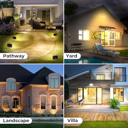 20W 2800LM LED Flood Lights Outdoor (2 Count)