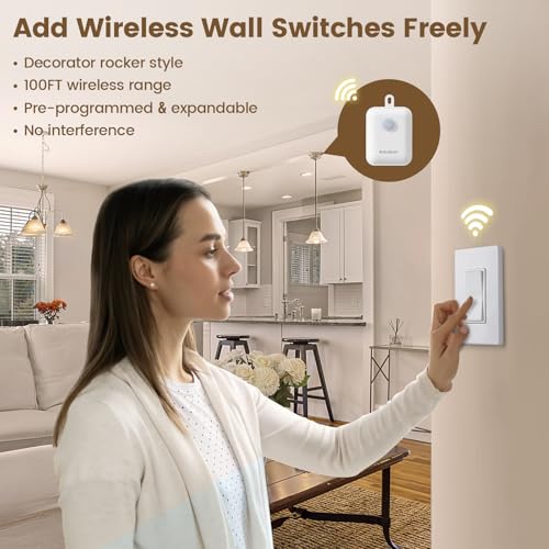 3 Way Wireless Light Switch and Receiver Kit
