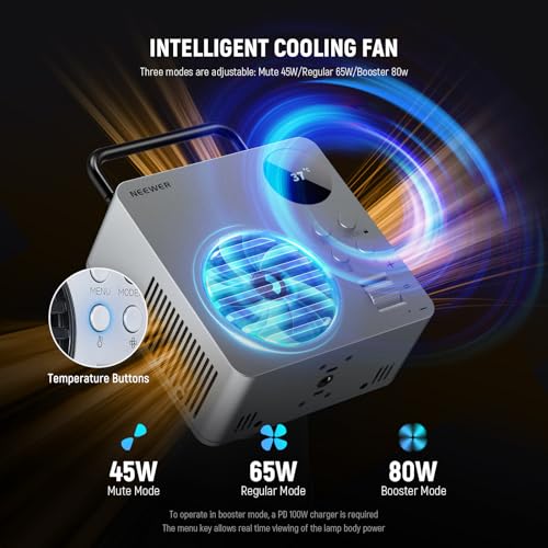 80W RGBWW LED Video Light with 72Wh Battery