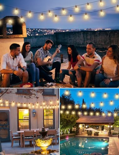 50FT LED Outdoor String Lights for Patio Decor