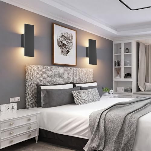 Hardwired Black Wall Sconces (2 Count)