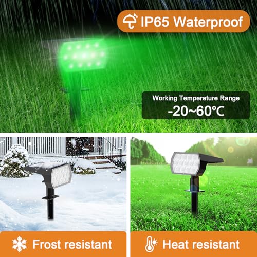 Color Changing Solar Lights Outdoor (6 Count)
