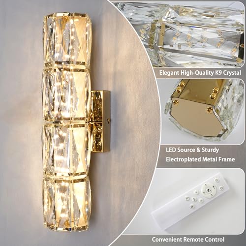 Gold Crystal Wall Sconce