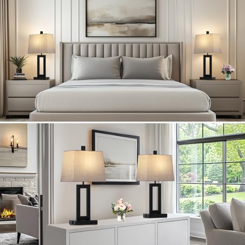 Bedside Table Lamp Set of 2 (2 Count)