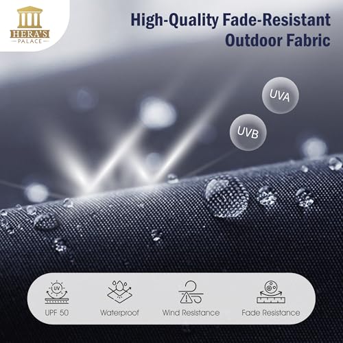 13 ft Patio Umbrella with 120 LED Solar Lights Outdoor Umbrella