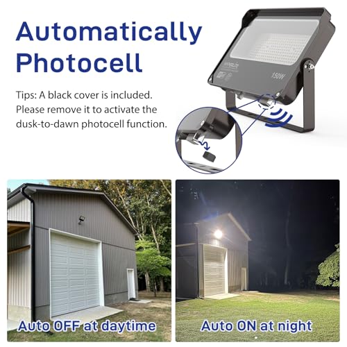 Flood Light Outdoor 150W 2Pack (2 Count)