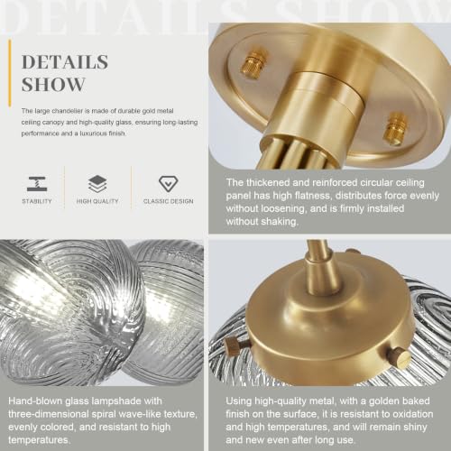 Gold Flush Mount Light 6