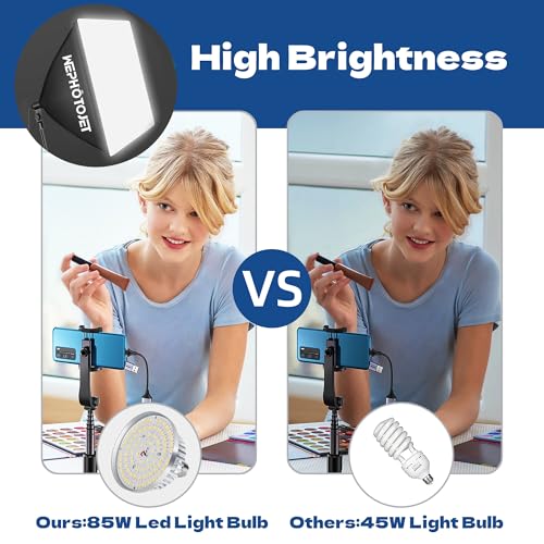 Photography Softboxes Kit with 6.6x10ft Backdrop Stands