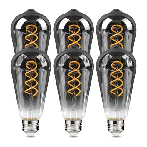 E26 ST64 Vintage Edison Light Bulbs (6 Count)