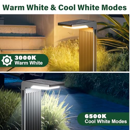 Solar Pathway Lights Outdoor Warm (6 Count)