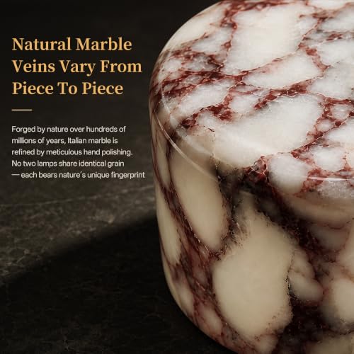 Natural Marble Cordless Touch Dimmable Table Lamp Night Light