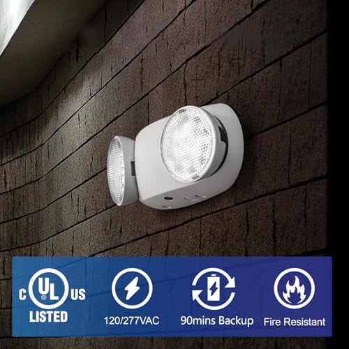 LED Emergency Lights with Battery Backup