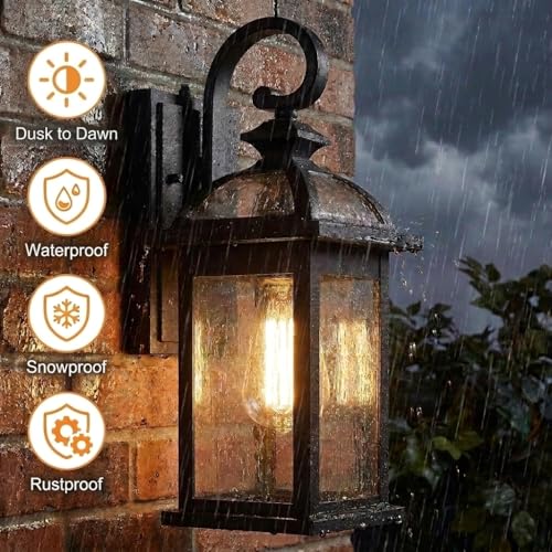 Dusk to Dawn Outdoor Lights Fixture Wall Mount
