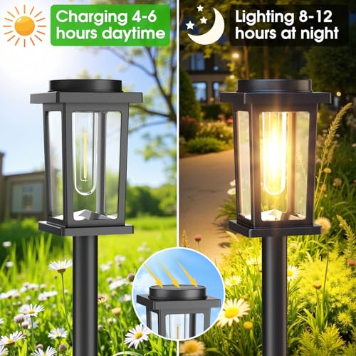 Solar Pathway Lights Outdoor (8 Count)