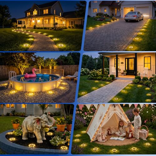 Solar Ground Lights Outdoor Anti (16 Count)