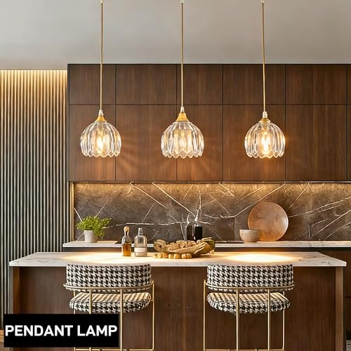 Clear Tulip Glass Lamp Shades 3Pcs (3 Count)