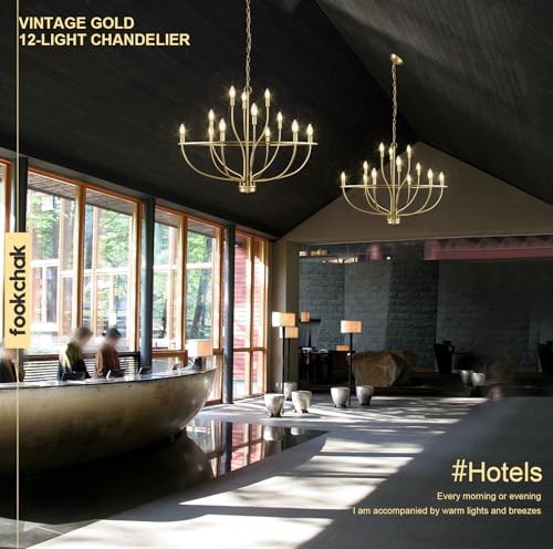 Large Gold Chandelier