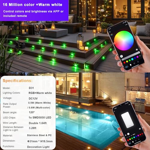 LED Deck Lights Kit (6 Count)